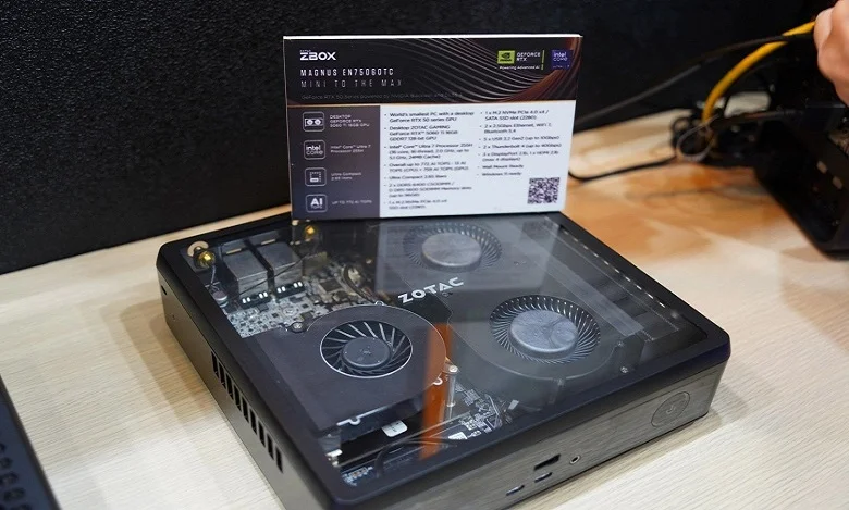 Zotac представила мини-ПК с адаптированной десктопной видеокартой RTX 5060 Ti на 16 ГБ