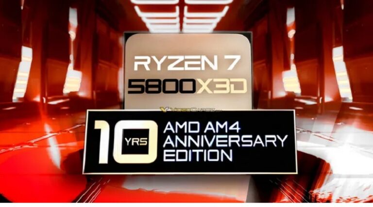 В честь десятилетия платформы Socket AM4 AMD возобновит выпуск Ryzen 7 5800X3D с пометкой 10 YRS AMD AM4 Anniversary Edition