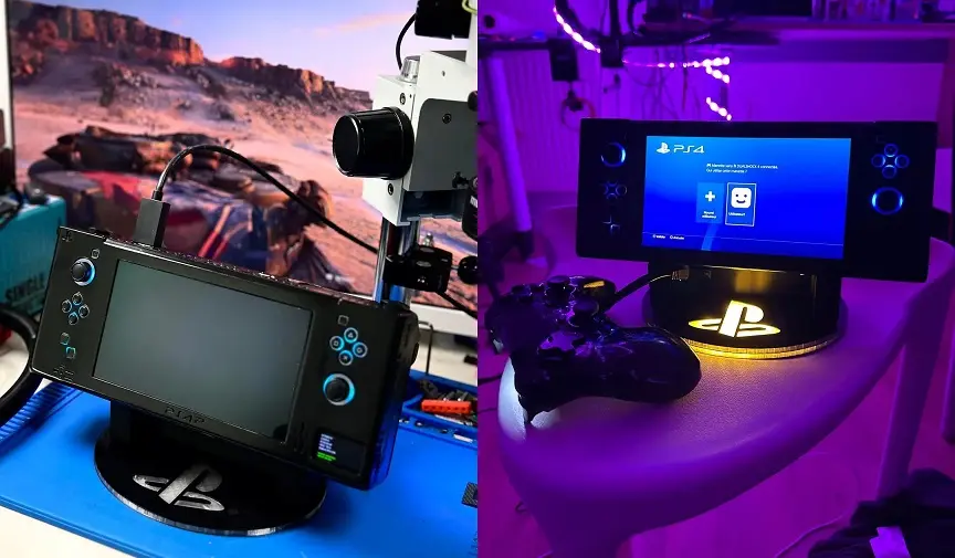 Энтузиаст — одиночка создал портативную PS4 из «железа» стационарной PlayStation 4 Slim